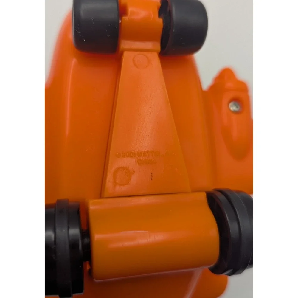 Fisher Price Little People Orange Airplane Toy 2-Seater 2001 Mattel 2312HZ Retro